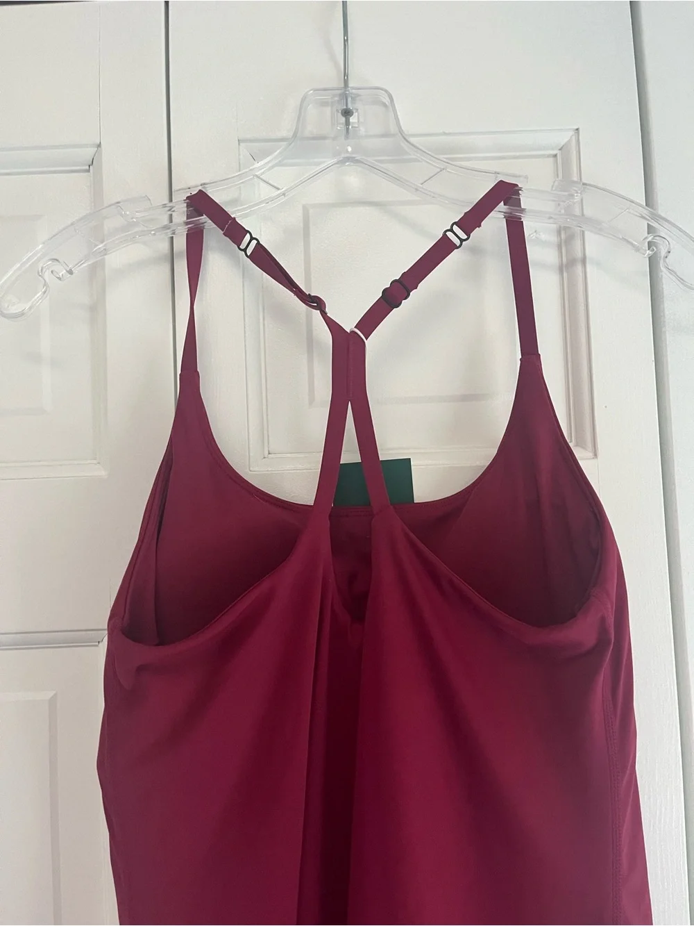 Halara Burgundy 2-in-1 Racerback Active Dress Built In Shorts S NWT - Picture 3 of 4